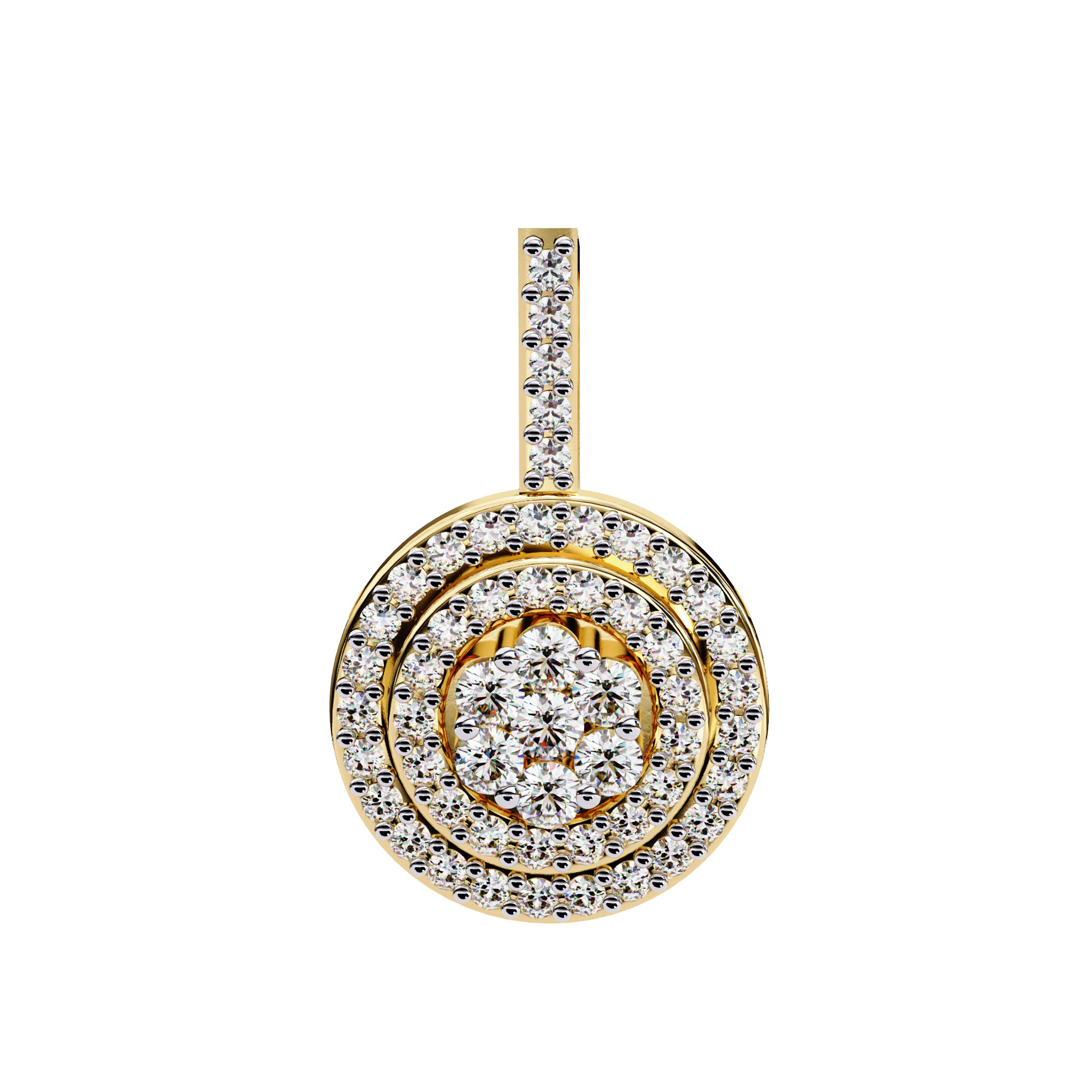 Solitairekart 0.26ct Natural Diamond Eternal Orbit Pendant-HI Color, VS-SI  Clarity